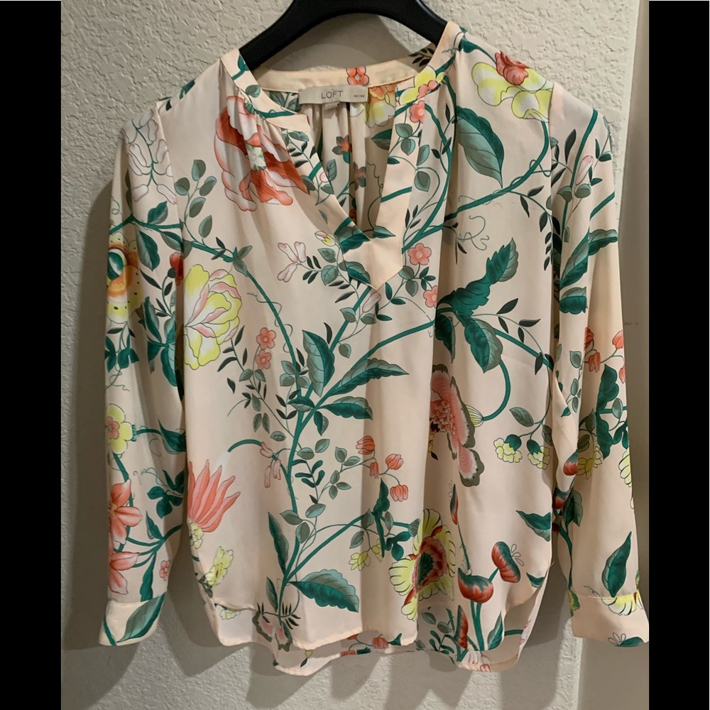 Loft floral blouse